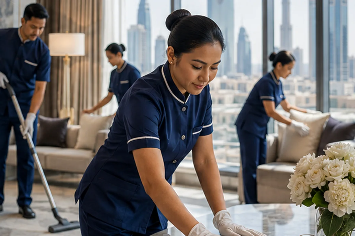 NEOM Camp and Remote-Site Cleaner Manpower for northwest remote-project workforce planning in Saudi Arabia